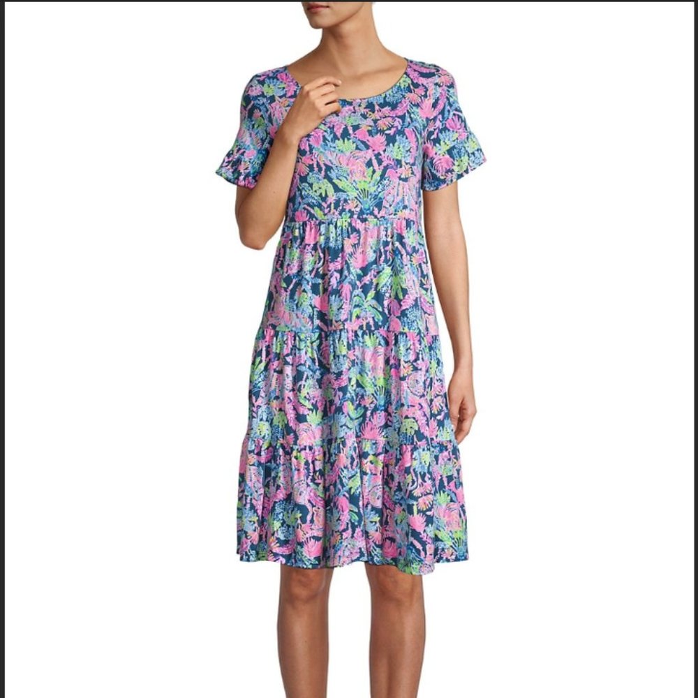 Lilly Pulitzer Jodee Cotton Jersey Dress, Large, NWT